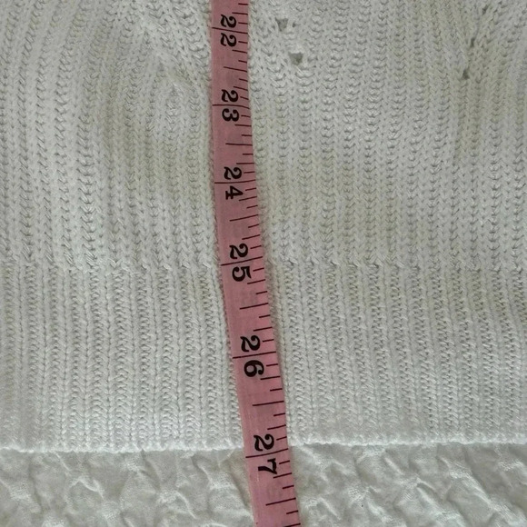 Classic WORTHINGTON Womens Small Knit Sweater Half Sleeve White Pullover Top - Picture 9 of 9